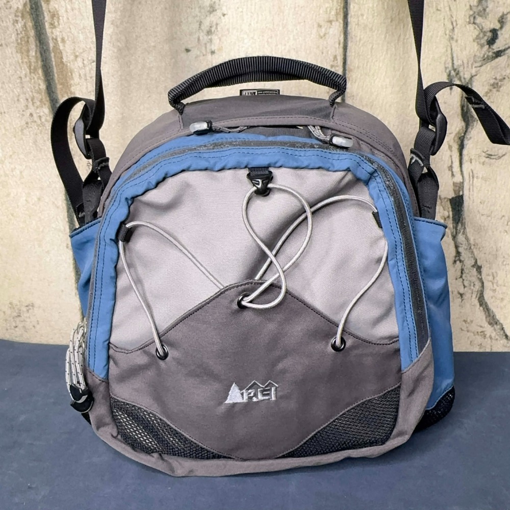 REI Waist Bag Lumbar‎ Pack Fanny Pack Outdoor Trail Hiking Travel Gray Blue Hike
